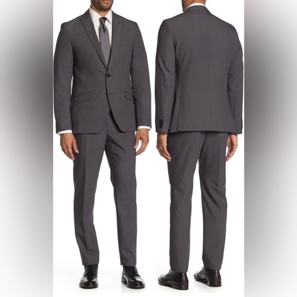 Savile Row Grey Brixton Dress Pants NWT - Picture 1 of 8